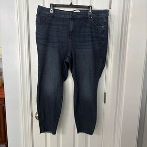 Lane Bryant Plus Size 22 Dark Wash Skinny Jeans Flex Magic Waistband High Rise R